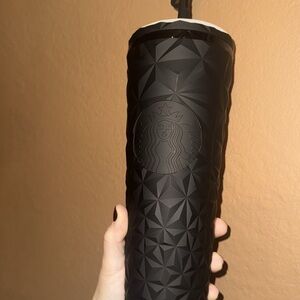 Brand New. Black Starbucks cup with straw.